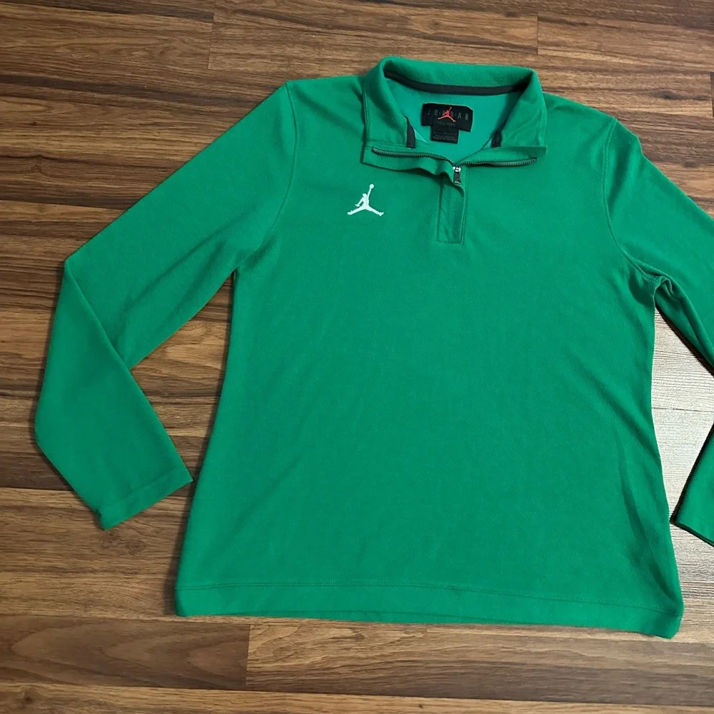 Jordan Green Long Sleeve Quarter-Zip Shirt